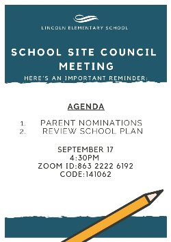 School SIte Council Meeting 